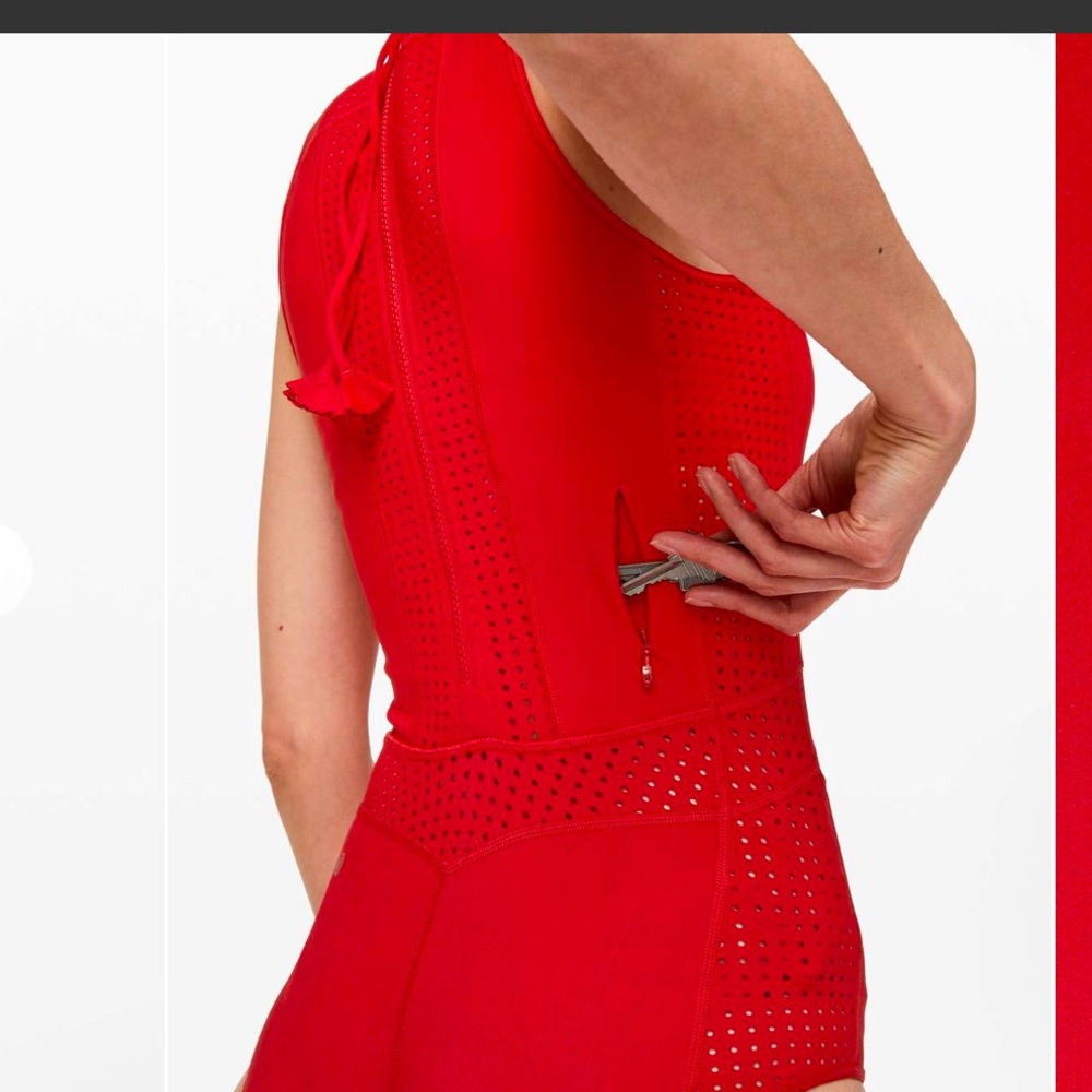 Lululemon Beach Break Paddlesuit size 10 swim suit red - Picture 2 of 12